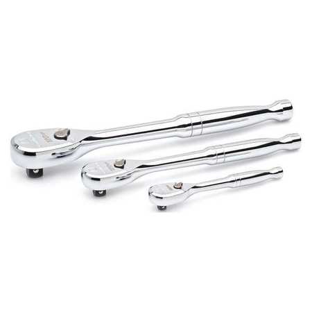 Gearwrench Ratchet Set 3pc 1/4in 3/8in 1/2in Polish Technical Info