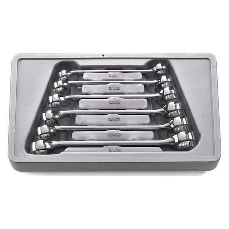Metric Flare Nut Wrench Set 6 pc. by USA Gearwrench Ratcheting Wrench Sets