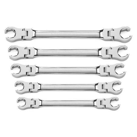 SAE Flex Flare Nut Wrench Set 5 pc. by USA Gearwrench Flare Nut Wrenches