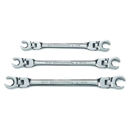 Flex Flare Nut Wrench Set Metric 3 pc. by USA Gearwrench Flare Nut Wrenches