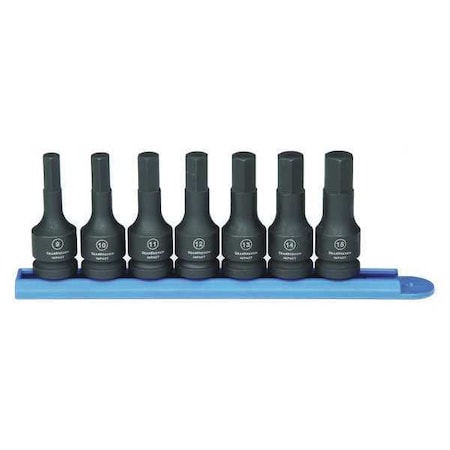 Hex Socket Set Metric 1/2in Dr 7 Pc by USA Gearwrench Sockets
