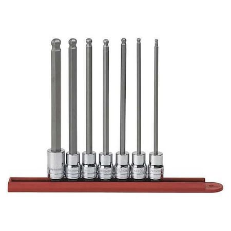 SAELong Ball Hex Bit Socket Set 7 Pc. by USA Gearwrench Socket Sets