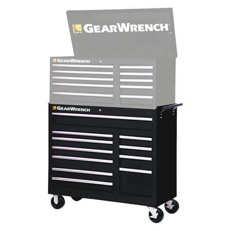 42" 11 Drawer Roller Cabinet TEP Series Red by USA Gearwrench Tool Chest & Side Cabinets