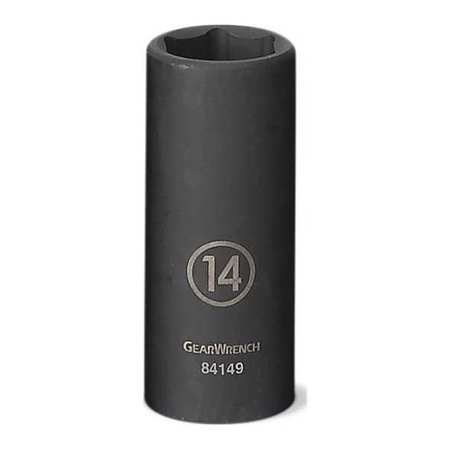 Gearwrench Deep Impact Socket 1/4in Drive 6 pt 45mm Technical Info
