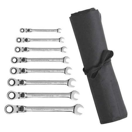 Combination Ratcheting Wrench 8pc XL SAE by USA Gearwrench Ratcheting Wrenches