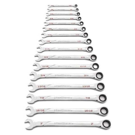 Ratcheting Wrench Set 16 pc. 120XP Type 86451 by USA Gearwrench Ratcheting Wrench Sets