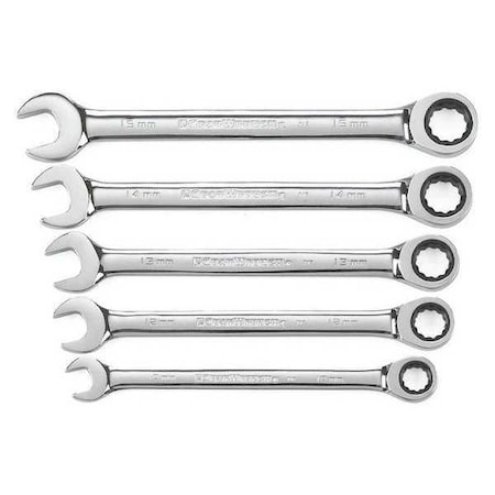 Combination Ratcheting Wrench 5pc Metric by USA Gearwrench Ratcheting Wrenches