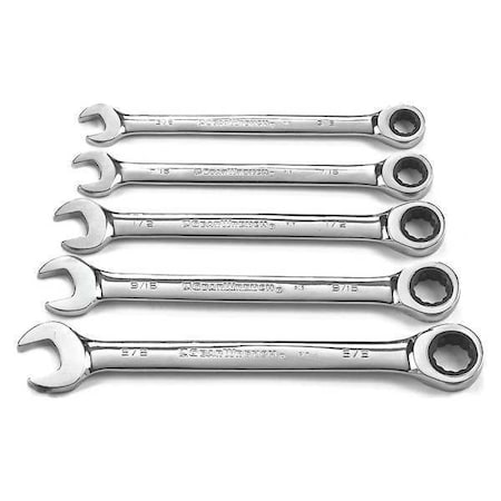 Combination Ratcheting Wrench 5 pc. SAE by USA Gearwrench Ratcheting Wrenches