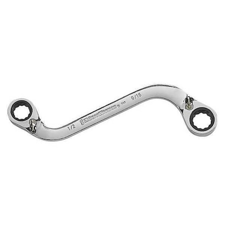 Ratcheting Wrench 1/2 x 9/16 in S Shaped by USA Gearwrench Ratcheting Wrenches