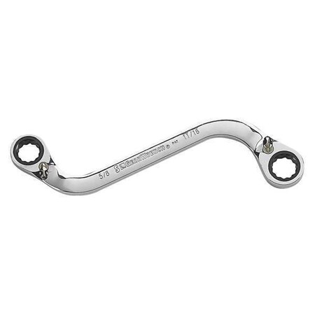 Ratcheting Wrench 5/8 x 11/16in S Shaped by USA Gearwrench Ratcheting Wrenches