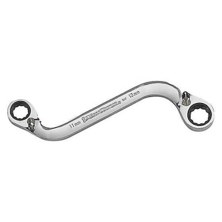 Ratcheting Wrench 11mm x 13mm S Shaped by USA Gearwrench Ratcheting Wrenches
