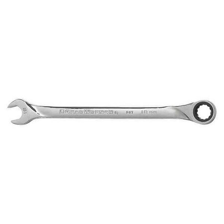 Ratcheting Comb Wrench 18mm XL Type 85018 by USA Gearwrench Ratcheting Wrenches