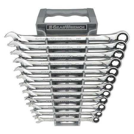 Combination Ratcheting Wrench 12pc Metric Type 85098 by USA Gearwrench Ratcheting Wrenches