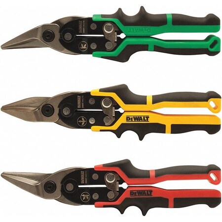 Aviation Snip Set 10" Overall Length by USA Dewalt Metal Cutting Snips & Sheet Metal Tools