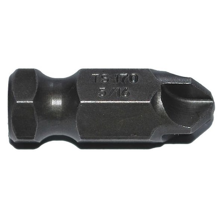Power Bit Hex Shank Single End PK5 Type TS170 5/16R 5PK by USA Zephyr Power Screwdriver Bits