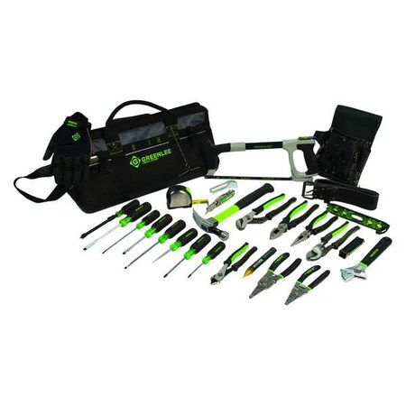 Electricians Tool Kit 28 pcs. Bag by USA Greenlee General Hand Tool Kits