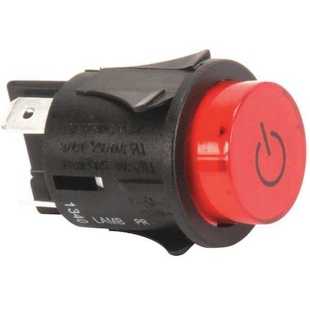Red Push Button Power Switch by Cres Cor in US