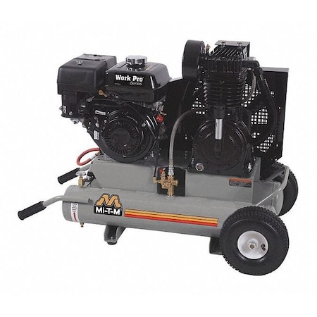 Air Compressor 9 HP Gas 8 gal. 17.2 CFM by USA Mi T M Portable Gas Air Compressors