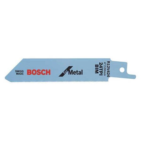 4" L Reciprocating Saw Blade Bulk 24TPI Min. Qty 500 by USA Bosch Reciprocating Power Saw Blades