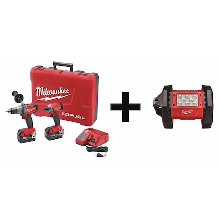 Cordless Combo Kit 18.0 V 3 Tools 2 Batt Type 2897 22 2361 20 by USA Milwaukee Cordless Power Tool Combination Kits