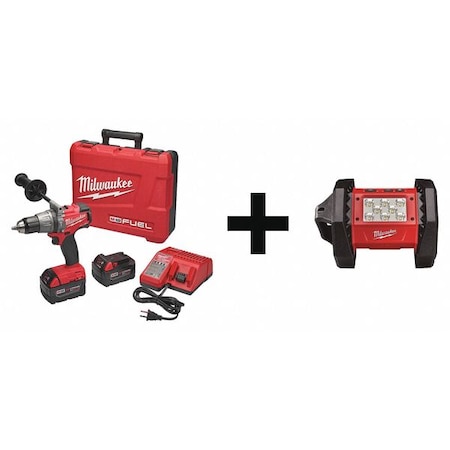 Cordless Combo Kit 18.0 V 2 Tools 2 Batt Type 2704 22 2361 20 by USA Milwaukee Cordless Power Tool Combination Kits