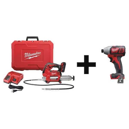 Cordless Combo Kit 18.0 V 2 Tools 1 Batt Type 2646 21CT 2657 20 by USA Milwaukee Cordless Power Tool Combination Kits