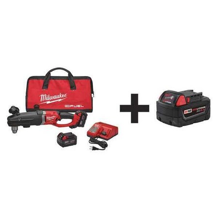 Right Angle Drill Kit 1/2in. Add Bat by USA Milwaukee Right Angle Power Drills