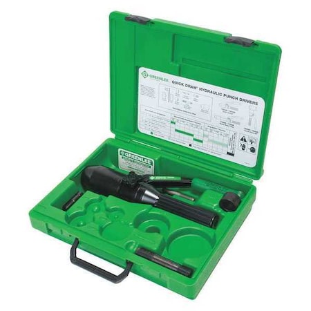 Quick Draw Hydraulic Punch Driver Kit by USA Greenlee Knockout & Hole Punches