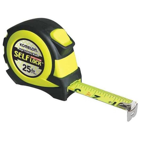 Tape Measure 25 ft. 1 in. Steel PK4 Min. Qty 4 by USA Komelon Measuring Tapes