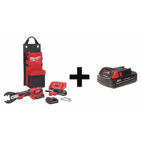 Crimping Tool 18.0V with Battery by USA Milwaukee Cable & Wire Crimping Tools