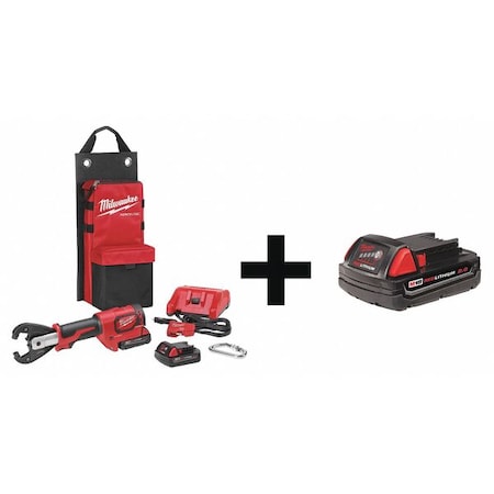 Crimping Tool Li Ion 18.0V with Battery by USA Milwaukee Cable & Wire Crimping Tools