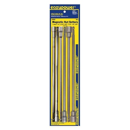 Nutsetter 1/2" to 5/8" Hex 12" L PK7 by USA Eazypower Nut Setters & Bit Holders