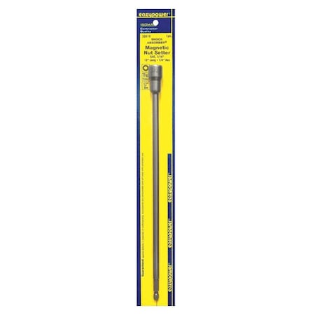 Nutsetter 7/16" Hex 12" L Steel by USA Eazypower Nut Setters & Bit Holders