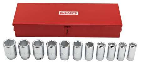 Proto Socket Set SAE 3/4 in. Dr 12 pc Technical Info