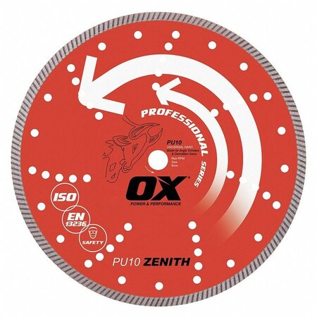 Diamond Saw Blade Masonry 10 in. Dia. Type OX PU10 10 by USA OX Power Masonry Saws