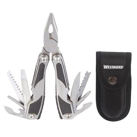 Multi Tool 13 Functions 4 in Blk/Silver by USA Westward Multi tool Pliers