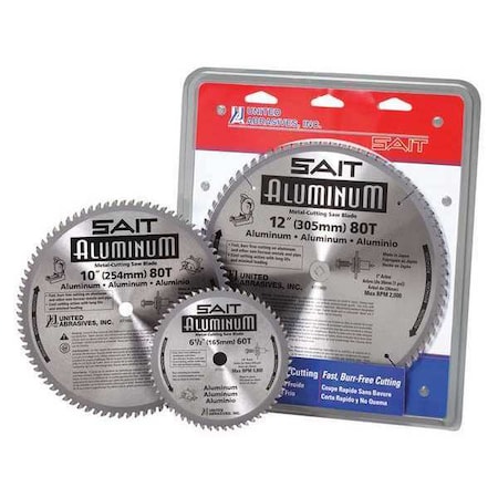 Metal Cutting Blade 7 1/4 in. 60 TPI by USA United Abrasives SAIT Circular Power Saw Blades