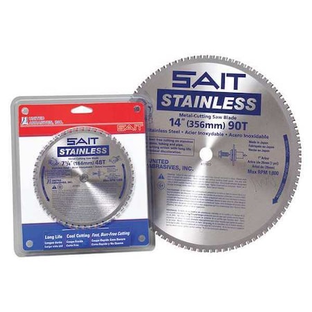 Metal Cutting Blade 7 1/4 in. 48 TPI SS by USA United Abrasives SAIT Circular Power Saw Blades