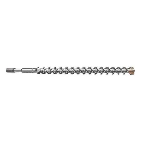 Spline Drill Bit 1 1/4x17x22in. 4 Cutter by USA Century Drill & Tool Masonry Drill Bits