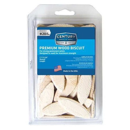 Joining Biscuits 20 50 Pack by USA Century Drill & Tool Plate Joiner Accessories