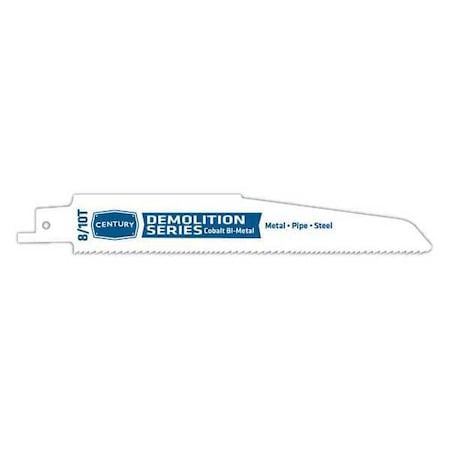Demolition Bi Metal Recip Blade 8/10T x 6 by USA Century Drill & Tool Reciprocating Power Saw Blades
