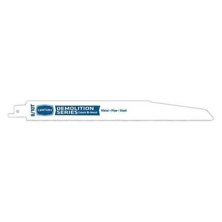 Demolition Bi Metal Recip Blade 8/10T x 9 by USA Century Drill & Tool Reciprocating Power Saw Blades