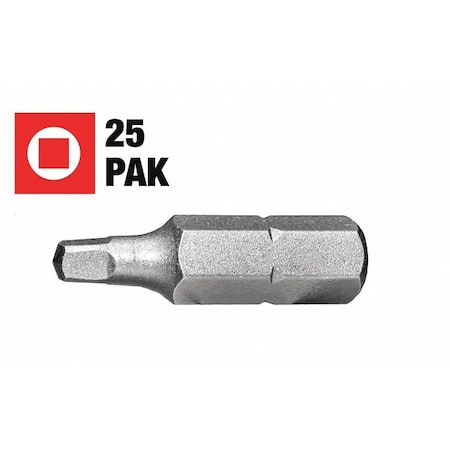 Square Insert Scrwdrving Bit 2 1in. 25Pk by USA Century Drill & Tool Screwdriver Bits