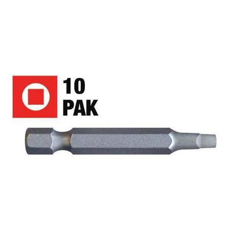 Square Power Screwdriver Bit 1 2in. 10Pk by USA Century Drill & Tool Screwdriver Bits