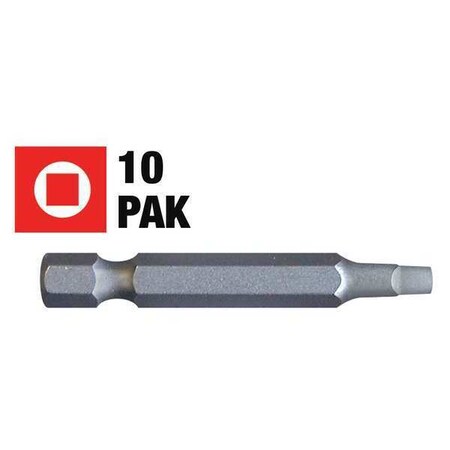Square Power Screwdriver Bit 2 2in. 10Pk by USA Century Drill & Tool Screwdriver Bits