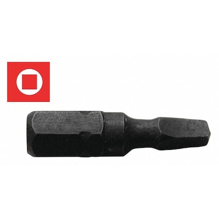 Impact Screwdriver Bit Sqr 1 1 in. 2 Pk by USA Century Drill & Tool Screwdriver Bits