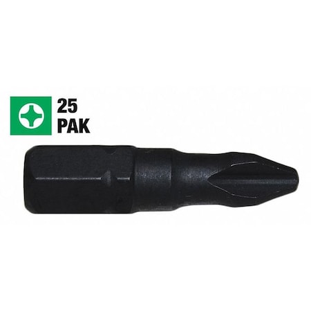 Impact Screwdriver Bit Phil 1 1 in. 25Pk by USA Century Drill & Tool Screwdriver Bits