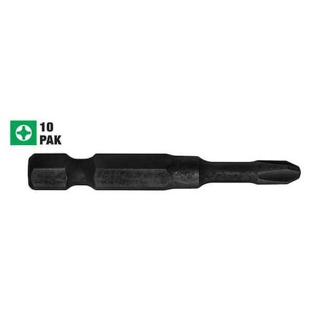 Impact Pro Screwdriver Bit Phil 3 10Pk by USA Century Drill & Tool Screwdriver Bits