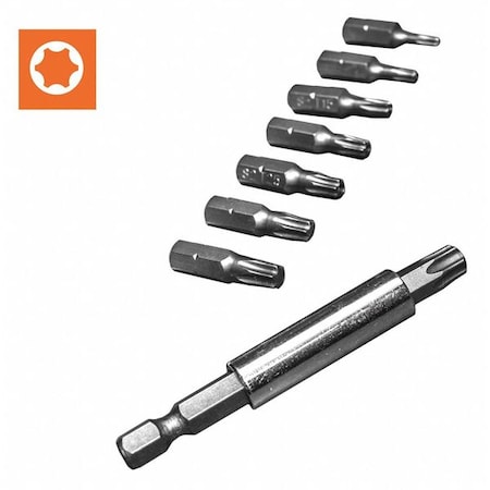Star Drive Bit and Holder 9 Pc Set by USA Century Drill & Tool Screwdriver Bits