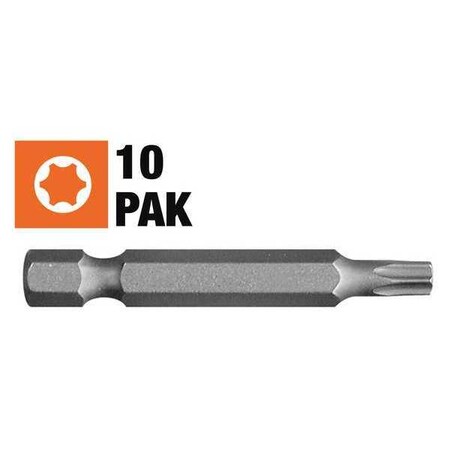 Star Power Screwdriving Bit T10 2in 10Pk by USA Century Drill & Tool Screwdriver Bits
